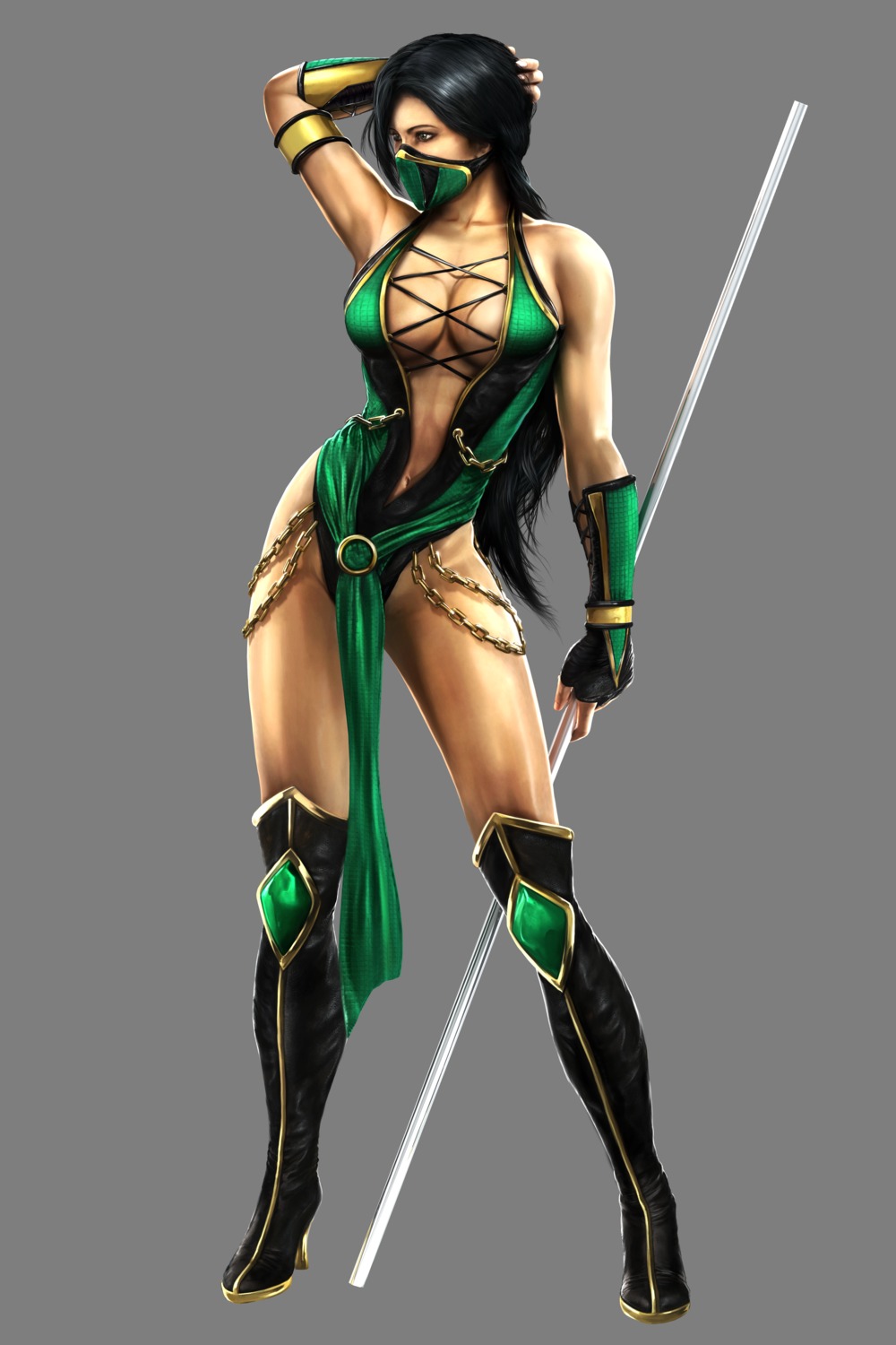 Mortal Kombat Mortal Kombat 2011 Jade Cg Cleavage